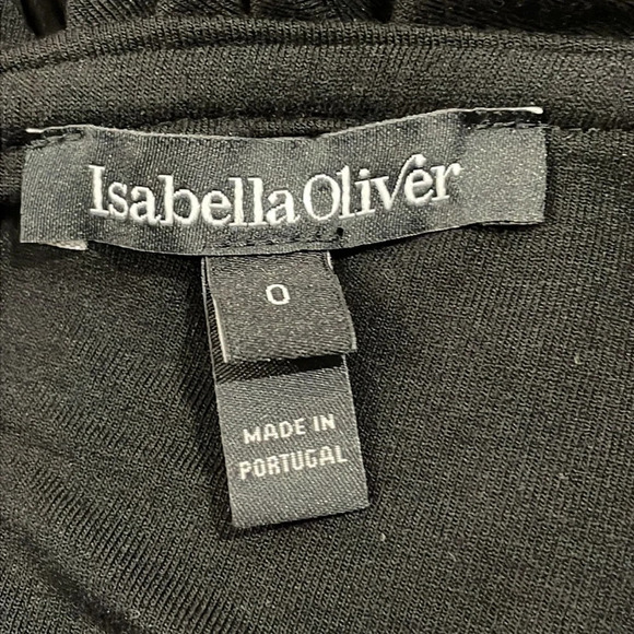 NWOT Isabella Oliver Brunswick Black Maternity Dress Ruched  One Shoulde… - Picture 11 of 16